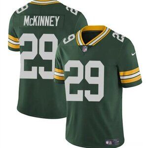 Mens Youths Kids Womens 29 Xavier McKinney Green Vapor Stitched Jersey